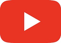 the youtube logo with a white square in the middle